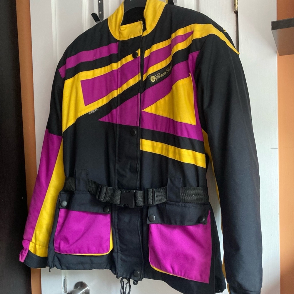 Women's Vintage Cordura Woman Biker Jacket - Picture 2 of 16